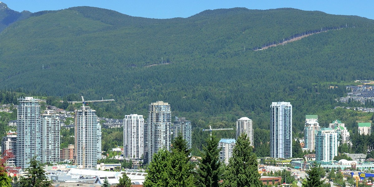 skyline of coquitlam