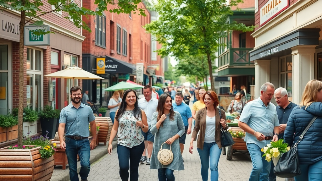 Downtown Langley, BC, historic streets, bustling market, families, vibrant city, heritage buildings, Fraser Valley places of interest