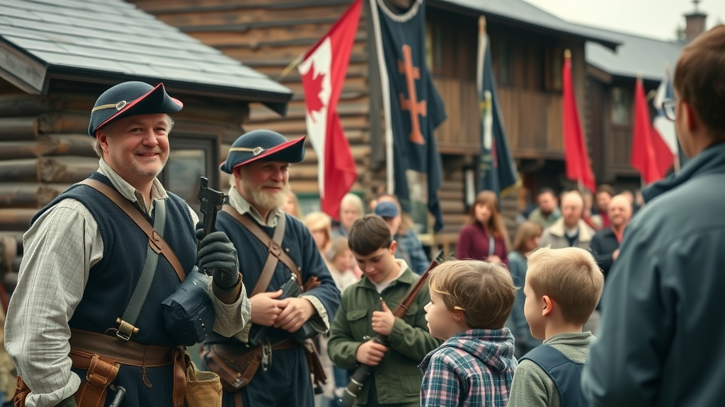 Fort Langley National Historic Site, tourist attractions Langley BC, re-enactors, wooden fort, historic place, family visitors