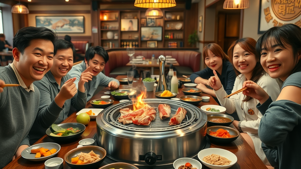 korean bbq palace friends grilling meat best restaurant in coquitlam, bc